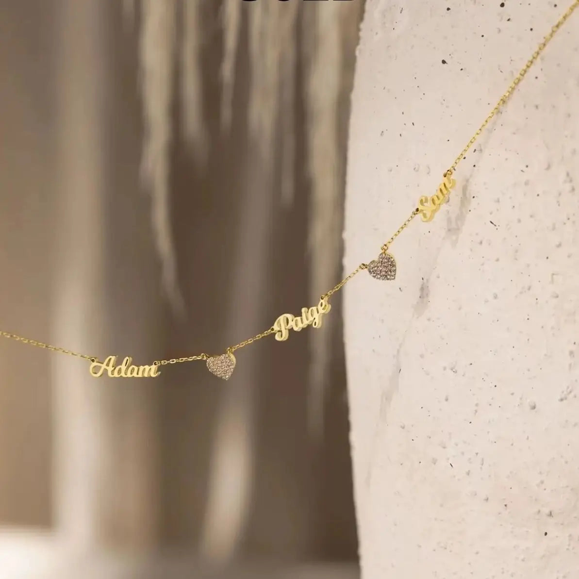 Custom Name Heart Necklace