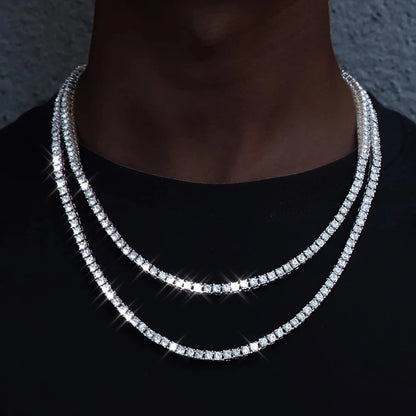 Men’s 4mm Tennis Chain Necklace