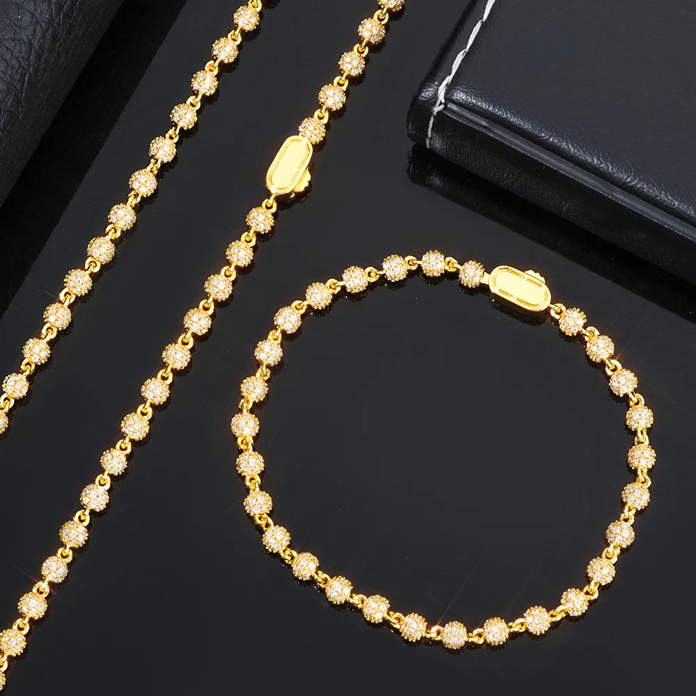 4mm Diamond Bead Bracelet