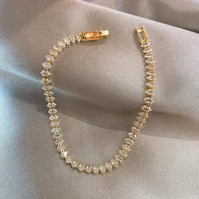 Marquise Crystal Tennis Bracelet