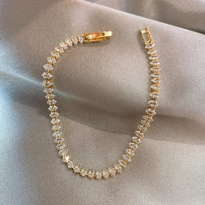 Marquise Crystal Tennis Bracelet