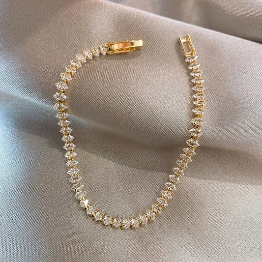 Marquise Crystal Tennis Bracelet