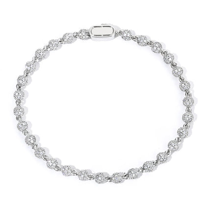 4mm Diamond Bead Bracelet