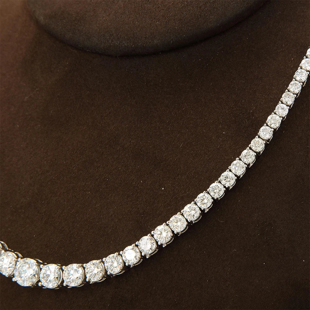 S925 Moissanite Diamond Tennis Necklace