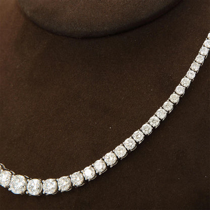 S925 Moissanite Diamond Tennis Necklace