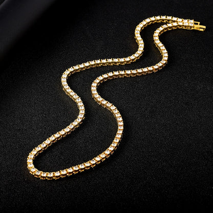 Men’s 4mm Tennis Chain Necklace