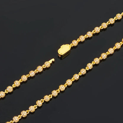 4mm Diamond Bead Bracelet