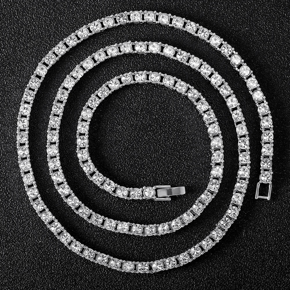 Men’s 4mm Tennis Chain Necklace