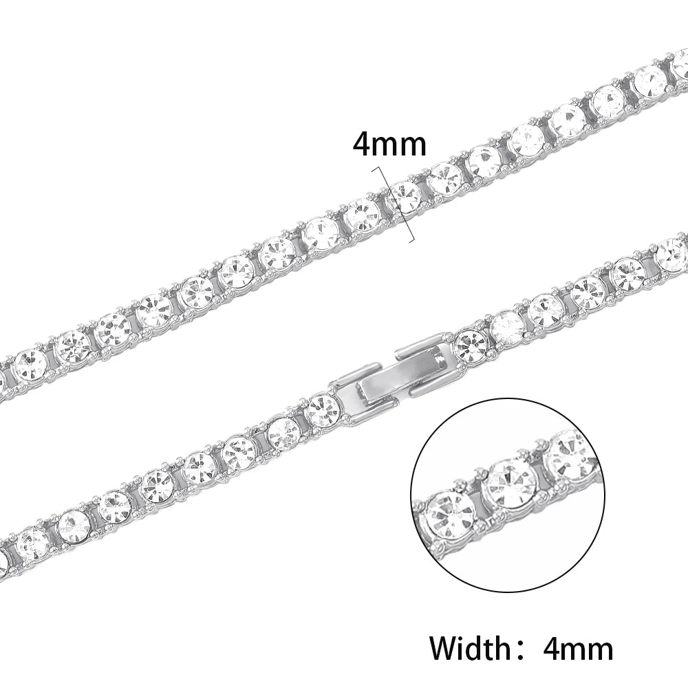 Men’s 4mm Tennis Chain Necklace