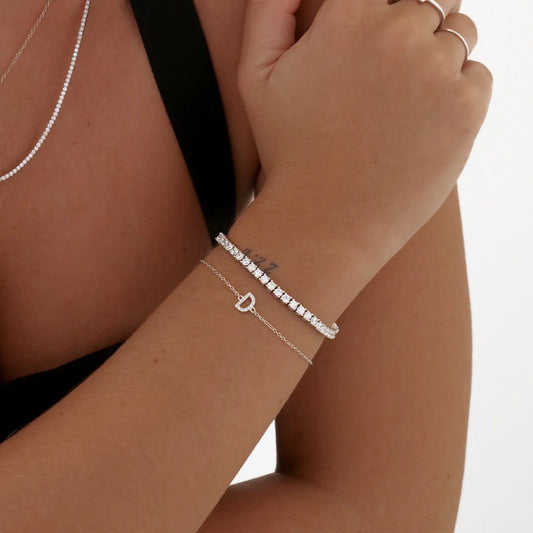 S925 Sterling Silver Tennis Bracelet
